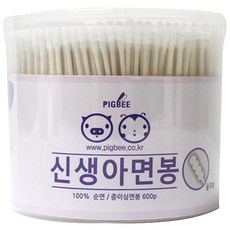 피그비 신생아 면봉, 600개입, 1개