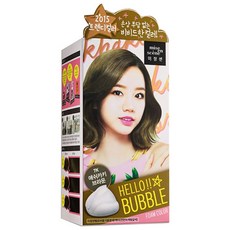 미쟝센 헬로버블 폼 컬러 염색제, 7K 애쉬 카키브라운, 1개