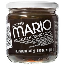 마리오 피티드 블랙 오히블랑까 올리브 절임, 310g, 1개