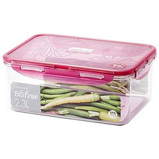 락앤락 항균 비스프리 스테커블 직사각 보관용기 LBF825W, 2300ml, 1개