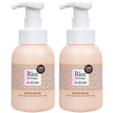 온더바디 라이스테라피 쌀눈 맑은 버블폼, 300ml, 2개