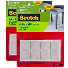 스카치 마루보호 패드 사각 16입 SP840 3개