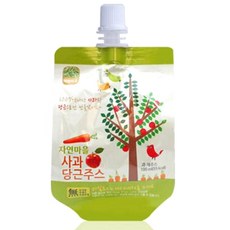자연마을 착즙 사과당근주스, 100ml, 1개