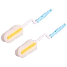 하이비 텀블러전용 회전형 필터폼브러쉬, 스카이, 2개