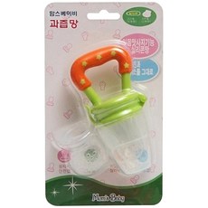 맘스베이비 실리콘 과즙망, 그린, 1개
