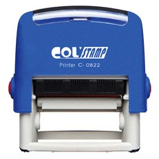 자동스탬프 원본대조필 C-0822 - 날인 14x38mm 청색, 1개