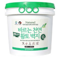  이오세라믹황토 바르는 천연 황토 벽지 편백나무, 아이보리, 10L, 1개 