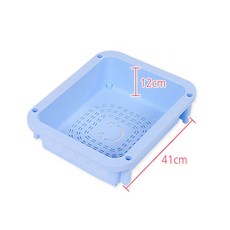 리빙스마일 직사각 기저귀 정리함 3단, 블루, 1개