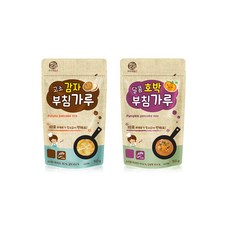 부침가루 2종 세트, 고소감자, 달콤호박, 1세트