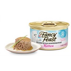 팬시피스트 키튼 텐더 고양이 주식캔, 생선, 85g, 24개, 흰살생선