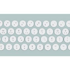 엑토 레트로 무선 일반형 키보드, 민트, KBD-48