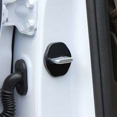 카템 현대 그랜져IG 자동차 도어 스트라이커 커버 4p, 블랙