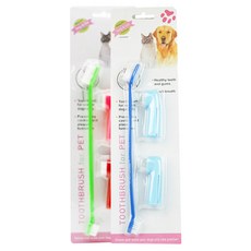 아리코 고양이&강아지 칫솔 세트 랜덤 발송, 2세트