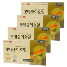 롯데이라이프 종이호일 시트형 24.2cm 30매, 4개
