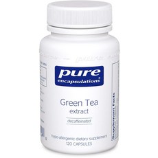Pure Encapsulations 그린 티 추출물 디카페인 캡슐, 1개, 120정