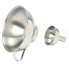 Norpro 퍼넬 with 리무버블 스파우트, Stainless Steel, 1개