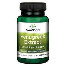 스완슨 페뉴그릭 추출물 300mg 베지 캡, 1개, 60정 60개입, 1개, 60정