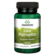Swanson 소 팔메토 160mg 소프트젤, 120정, 1개