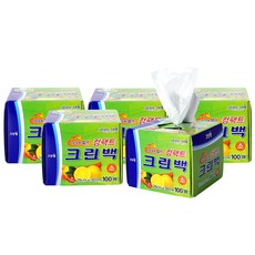 크린랲 컴팩트 크린백 소 20 x 30 cm, 100개, 5개