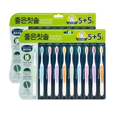 좋은칫솔 초극세모, 10개입, 2개