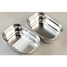 리락쿠마 가방 2단 스텐 도시락, 코리락 아이보리, 1세트