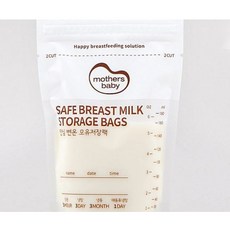 마더스베이비 안심변온모유저장팩 180ml, 90개입, 1개