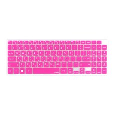 카라스 파인피아 LG 노트북 키보드 스킨 15Z960 15ZD960, 핑크, 1개