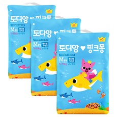 토디앙 핑크퐁 밴드형 기저귀 공용 3단계(5~11kg), 중형(M), 180매
