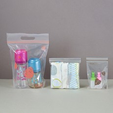 마더케이 에코 아기 지퍼백 4종 세트 S 15매입 + M 15매입 + L 15매입 + XL 15매입, 1세트