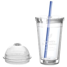 티스카페 더블 아이스 텀블러, 입싹타임 (화이트로고), 530ml, 1개