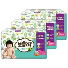 보솜이 프리미엄 천연코튼 기저귀 밴드형 여아용, 중형(M)