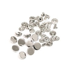 탭 스프링 도트 단추 13 mm, 니켈, 2개