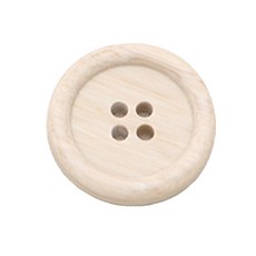  해피베어스 프리미엄 나무단추 18 mm 베이지 12개  상품 이미지