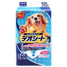 LG유니참 데오시트 강력흡수 애견 배변패드 레귤러 무향, 72매