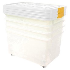 멀티 리빙박스 38L, 내츄럴, 4개