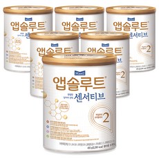 앱솔루트 센서티브 분유 2단계, 450g, 6개
