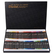 Pentel 飛龍文具 專業油畫棒 PTA-50D, 50 種顏色