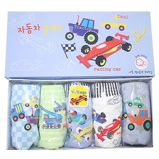 아날도바시니 남아용 딩동댕 자동차 콜렉션 팬티 5p 세트
