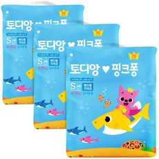 토디앙 핑크퐁 밴드형 기저귀 공용 (4~7kg), 소형(S), 210매