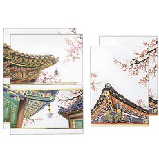 From&To T219-123 感恩節賀卡3p+信封3p+鑲嵌3p, 混色, 2套