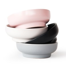 디샤 찬기 11.5cm, 핑크, 아이보리, 블랙, 그레이, 4개입