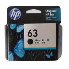 hp Hew Lec Packard hp No.63 墨水標準容量 F6U62AA, 黑色的, 1個