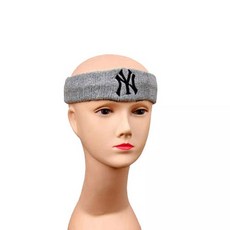mlb 정품 스포츠 헤어밴드 머리밴드, 1.헤어밴드:뉴욕-그레이