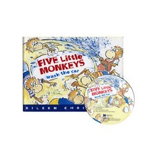 [JYbooks(제이와이북스)]베오영 Five Little Monkeys Wash the Car (원서 & CD) (Paperback), JYbooks(제이와이북스)