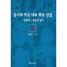[연극과인간]동시대 미국 대표 희곡선집 1 : 실천편/관습적읽기, 연극과인간, 김윤철