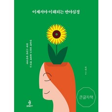 [불광출판사][큰글자도서] 이제서야 이해되는 반야심경