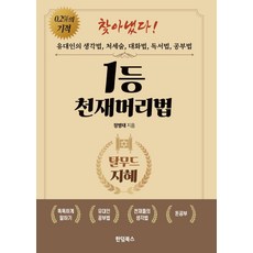 [한덤북스]1등 천재머리법 : 유대인의 생각법 처세술 대화법 독서법 공부법, 한덤북스, 정병태