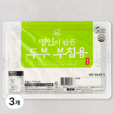 한둘 명인이 만든 두부 부침용, 3kg, 3개