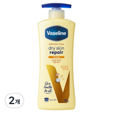 바세린 인텐시브 케어 드라이 스킨 리페어 로션, 2개, 400ml