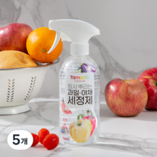 탐사 뿌리는 과일 야채 세정제, 500ml, 5개